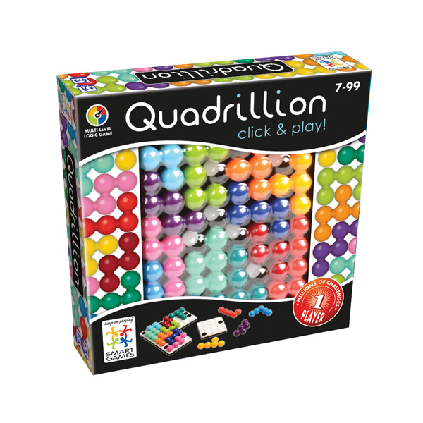 SmartGames Quadrillion - Gioco Di Logica Magnetico Con 4 Griglie E 12 Pezzi Colorati, Per Allenare Il Cervello - 3